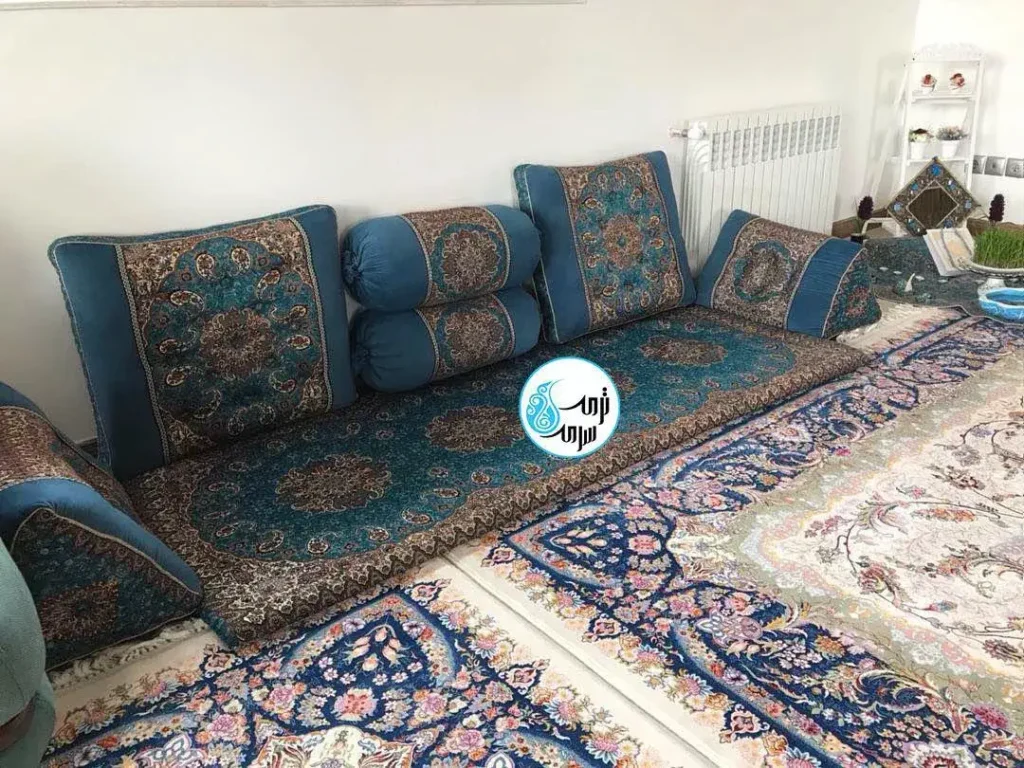 شاه نشین سنتی و پشتی ترمه شاه نشین 