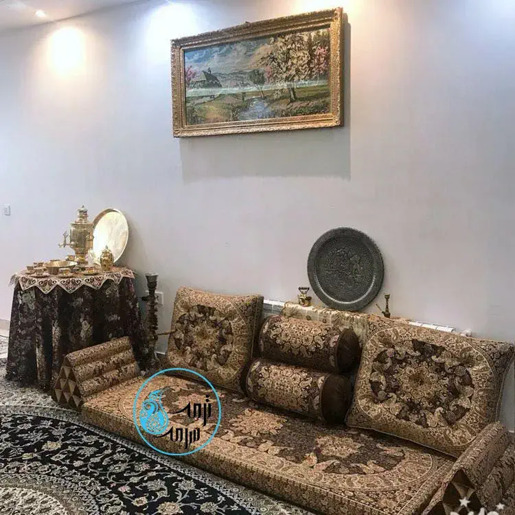ست 7 تکه پشتی شاه نشین مدل شاه پسند 